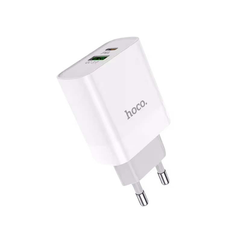 Hoco C80A 20W Dual Port Charger Adapter x Hoco C80A 20W Dual Port Charger Adapter Features Two output ports: USB-A (QC) + USB-C (PD) USB-C supports PD up to 20 W (via 9V/2.22A or 12V/1.67A) USB-A supports QC up to ~18 W Combined total output: 5V / 3.1A Multiple fast charging protocols: QC3.0, QC2.0, PD3.0, Huawei FCP, Samsung AFC Flame-retardant PC shell for safety Compact dimensions and lightweight design Broad compatibility with phones, tablets, and USB devices Hoco C80A 20W Dual Port Charger Adapter A dual-port wall charger capable of delivering up to 20 W with support for PD and QC fast charging standards. It includes a USB-A port (QC) and a USB-C port (PD) to charge two devices simultaneously. Built with flame-retardant PC housing, compact form, and broad compatibility. Commonly marketed under “C80A Rapido” branding. Hoco C80A 20W Dual Port Charger Adapter Price in Bangladesh Buy original Hoco C80A 20W Dual Port Charger Adapter at the best price in Bangladesh from Shei Tech.From chargers, cables, power banks, to earbuds and smartwatches — we have it all! Shop now for authentic accessories, fast delivery, and unbeatable deals. Why Choose Shei Tech – Best Gadget Shop in Bangladesh Looking for the best place to buy gadgets online in Bangladesh? Welcome to Shei Tech, your one stop destination for authentic and top-quality gadgets at best prices. Whether you’re searching for the latest wireless earbuds, smartwatches or other premium tech accessories, Shei Tech is the trusted gadget shop in Bangladesh. We offer a fast, secure, and user-friendly online shopping experience, making it easy to order the latest gadgets in Bangladesh from the comfort of your home. All our products, including the popular Hoco C80A 20W Dual Port Charger Adapter ,are 100% original and authentic products. At Shei Tech, we are committed to providing the best tech deals, exclusive gadget launches and reliable delivery across Bangladesh. Our expert team ensures every customer receives excellent service and genuine products.