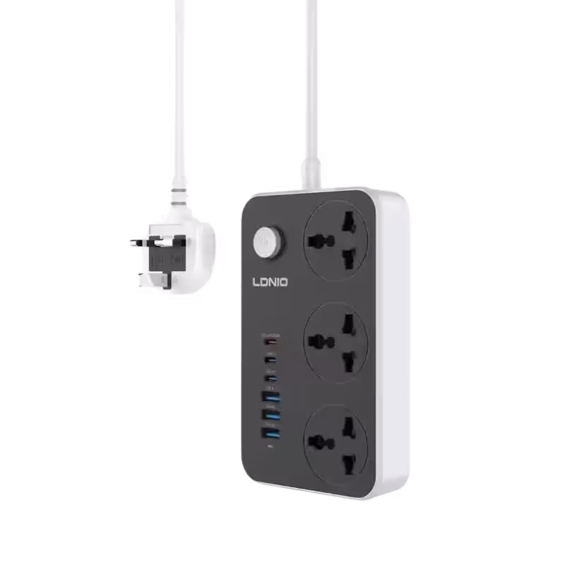 LDNIO SC3604C Multi Plug Universal Power Strip black