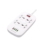 LDNIO SC4407 Power Socket 4 USB Charger with Power Extension Cord Features 4 AC Outlets: Provides four AC outlets, offering ample space to connect a wide range of devices, from computers and laptops to printers, lamps, and other electronic appliances. This eliminates the frustration of limited outlets and allows you to power all your essential devices in one convenient location. 4 USB Charging Ports: Integrated with four USB charging ports, enabling you to simultaneously charge your smartphones, tablets, earbuds, and other USB-powered devices. This eliminates the need for multiple wall chargers, reducing clutter on your desk and streamlining your charging routine. Power Extension Cord: Includes an extension cord, providing flexibility in placement and allowing you to reach outlets that might otherwise be inaccessible. This significantly increases the reach and versatility of the power strip, allowing you to conveniently power devices in areas further away from wall outlets. Overload Protection: Equipped with overload protection to safeguard your devices and the power strip itself from potential damage caused by excessive current draw. This safety feature helps prevent overheating and potential electrical hazards, ensuring the long-term reliability of your devices and your home. Fire-Resistant Material: Constructed with fire-resistant materials to minimize the risk of fire hazards. This enhances safety and peace of mind, providing an extra layer of protection for your devices and your home. LDNIO SC4407 Power Socket 4 USB Charger with Power Extension Cord The LDNIO SC4407 Power Socket 4 USB Charger with Power Extension Cord is more than just a simple power strip; it’s a versatile and essential component of any modern workspace or home. This thoughtfully designed device addresses the increasing need for multiple power outlets and USB charging ports in today’s digital world. LDNIO SC4407 Power Socket 4 USB Charger with Power Extension Cord Price in Bangladesh Buy original LDNIO SC4407 Power Socket 4 USB Charger with Power Extension Cord  at the best price in Bangladesh from Shei Tech.From chargers, cables, power banks, to earbuds and smartwatches — we have it all! Shop now for authentic accessories, fast delivery, and unbeatable deals. Why Choose Shei Tech – Best Gadget Shop in Bangladesh Looking for the best place to buy gadgets online in Bangladesh? Welcome to Shei Tech, your one stop destination for authentic and top-quality gadgets at best prices. Whether you’re searching for the latest wireless earbuds, smartwatches or other premium tech accessories, Shei Tech is the trusted gadget shop in Bangladesh. We offer a fast, secure, and user-friendly online shopping experience, making it easy to order the latest gadgets in Bangladesh from the comfort of your home. All our products, including the popular LDNIO SC4407 Power Socket 4 USB Charger with Power Extension Cord ,are 100% original and authentic products. At Shei Tech, we are committed to providing the best tech deals, exclusive gadget launches and reliable delivery across Bangladesh. Our expert team ensures every customer receives excellent service and genuine products.  