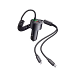 Mcdodo CC-0370 120W Retractable Car Charger with USB-C & Lightning Cables Total Output of 120W Max delivers powerful, multi-device charging for all your essential electronics on the road. Built-in Retractable USB-C and Lightning Cables offer convenience and a tidy car interior, eliminating cable clutter. 4-in-1 Charging Capability includes two integrated retractable cables plus dedicated USB-C (60W Max) and USB-A (30W Max) ports to charge four devices simultaneously. 60W Max Power Delivery (PD) Support allows you to fast-charge compatible laptops, such as MacBooks, directly in your car. Universal Fast-Charging Protocol Compatibility supports PD3.0, QC3.0, SCP, and AFC for full-speed charging of iPhone 15 series, Samsung Galaxy, Pixel, and more. LED Wire Light Design ensures the charger is easy to locate and use, even during night-time driving. Mcdodo CC-0370 120W Retractable Car Charger with USB-C & Lightning Cables The Mcdodo CC-0370 120W Car Charger is the ultimate solution for organized, high-speed charging in any vehicle. With a massive 120W total output and two innovative retractable cables for USB-C and Lightning devices, it keeps your car clutter-free while ensuring up to four devices, including laptops, receive optimal fast charging. Its multi-port design and broad protocol support make it a versatile and indispensable accessory for any road trip or daily commute. Mcdodo CC-0370 120W Retractable Car Charger with USB-C & Lightning Cables Price in Bangladesh Buy original Mcdodo CC-0370 120W Retractable Car Charger with USB-C & Lightning Cables at the best price in Bangladesh from Shei Tech.From chargers, cables, power banks, to earbuds and smartwatches — we have it all! Shop now for authentic accessories, fast delivery, and unbeatable deals. Why Choose Shei Tech – Best Gadget Shop in Bangladesh Looking for the best place to buy gadgets online in Bangladesh? Welcome to Shei Tech, your one stop destination for authentic and top-quality gadgets at best prices. Whether you’re searching for the latest wireless earbuds, smartwatches or other premium tech accessories, Shei Tech is the trusted gadget shop in Bangladesh. We offer a fast, secure, and user-friendly online shopping experience, making it easy to order the latest gadgets in Bangladesh from the comfort of your home. All our products, including the popular Mcdodo CC-0370 120W Retractable Car Charger with USB-C & Lightning Cables ,are 100% original and authentic products. At Shei Tech, we are committed to providing the best tech deals, exclusive gadget launches and reliable delivery across Bangladesh. Our expert team ensures every customer receives excellent service and genuine products.  