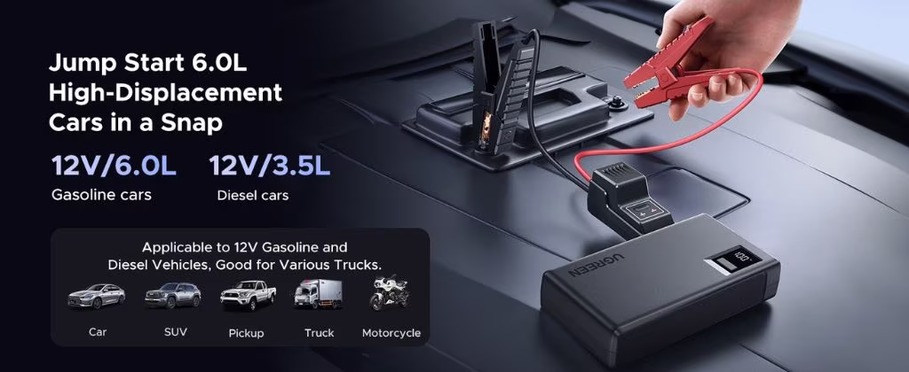 UGREEN ES702 12000mAh Car Jump Starter