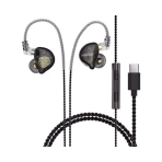 ACEFAST L11 Hybrid Drivers Wired Earphones With Mic Black