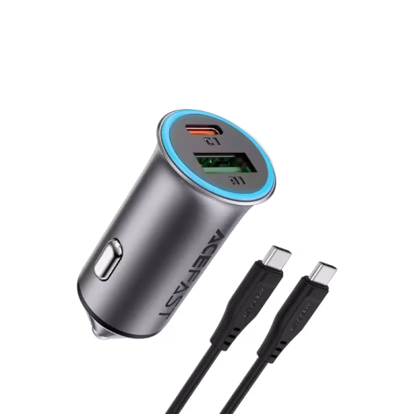 ACEFAST B16 95W Metal Car Charger Dual Port USB-A + USB-C