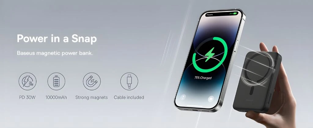 Baseus Magnetic Mini 10000mAh 30W Power Bank