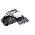 Hoco CW65 15W 3 in 1 Ultra Thin North Tabletop Wireless Fast Charger