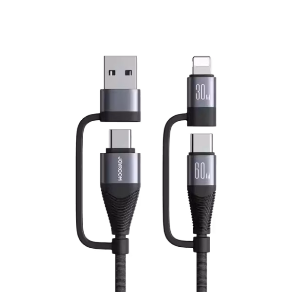 Joyroom S-A37 4-in-1 Data Cable 60W Fast Charging Data Cable
