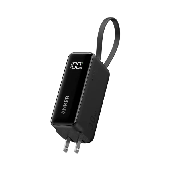 Anker A1636 – 3-in-1 Power Bank 30W Fusion Built-In USB-C Cable