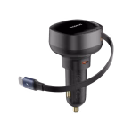 Baseus Enjoyment Pro Retractable USB C 60W Car Charger