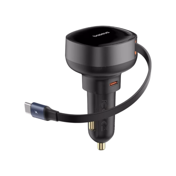 Baseus Enjoyment Pro Retractable USB C 60W Car Charger