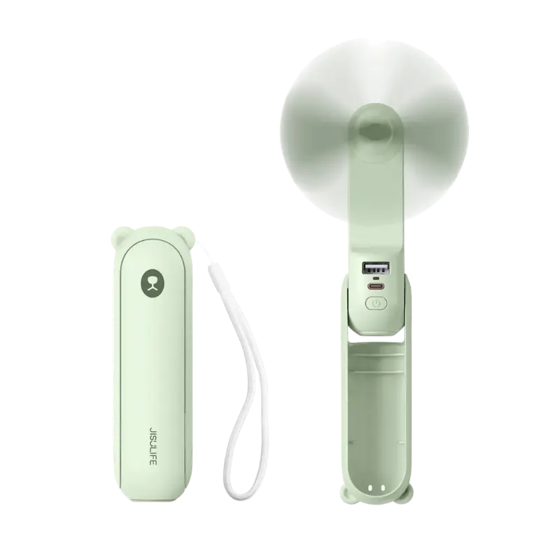 JISULIFE F8 Handheld Mini Fan 2000mAh Mint Green JISULIFE F8 Handheld Mini Fan 2000mAh