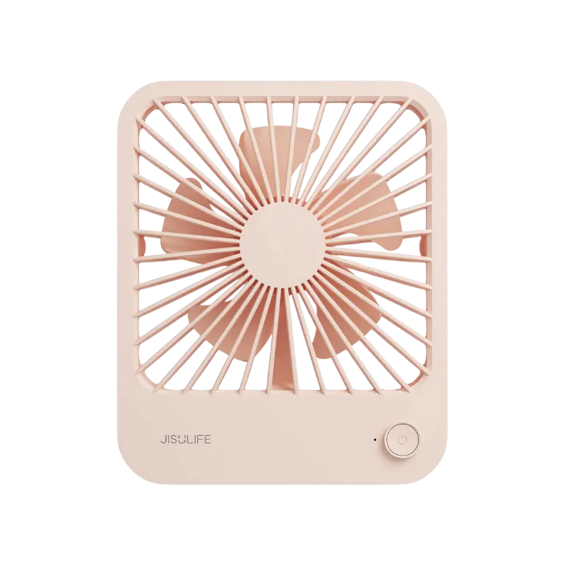 JISULIFE FA26 4500mAh Rechargeable Ultra Thin Desktop Fan pink JISULIFE FA26 4500mAh Rechargeable Ultra Thin Desktop Fan