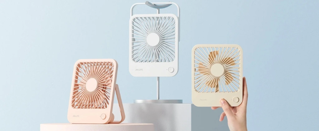 JISULIFE FA26 4500mAh Rechargeable Ultra Thin Desktop Fan