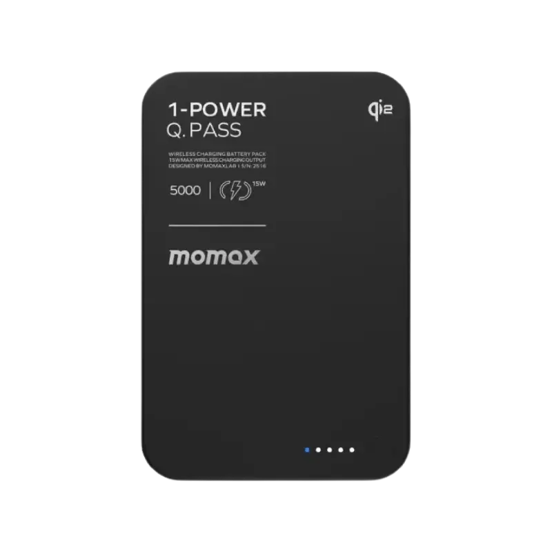 Momax 1-Power Q.Pass Qi2 Magnetic Wireless Power Bank - 5000mAh v Momax 1-Power Q.Pass Qi2 Magnetic Wireless Power Bank - 5000mAh