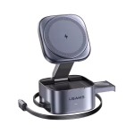USAMS CD257 Qi2.0 3-in-1 Magnetic Wireless Charger