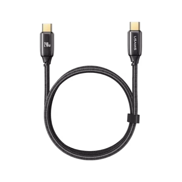 USAMS US-SJ581 U82 Type-C To Type-C PD 240W PD3.1 Zinc Alloy Cable