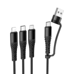 HOCO X123 6-in-1 3.0A Fast Charging Braided Cable