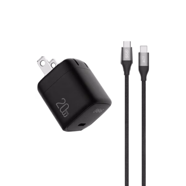 QCY CK02-MG 20W Charger with Type-C to Type-C Cable