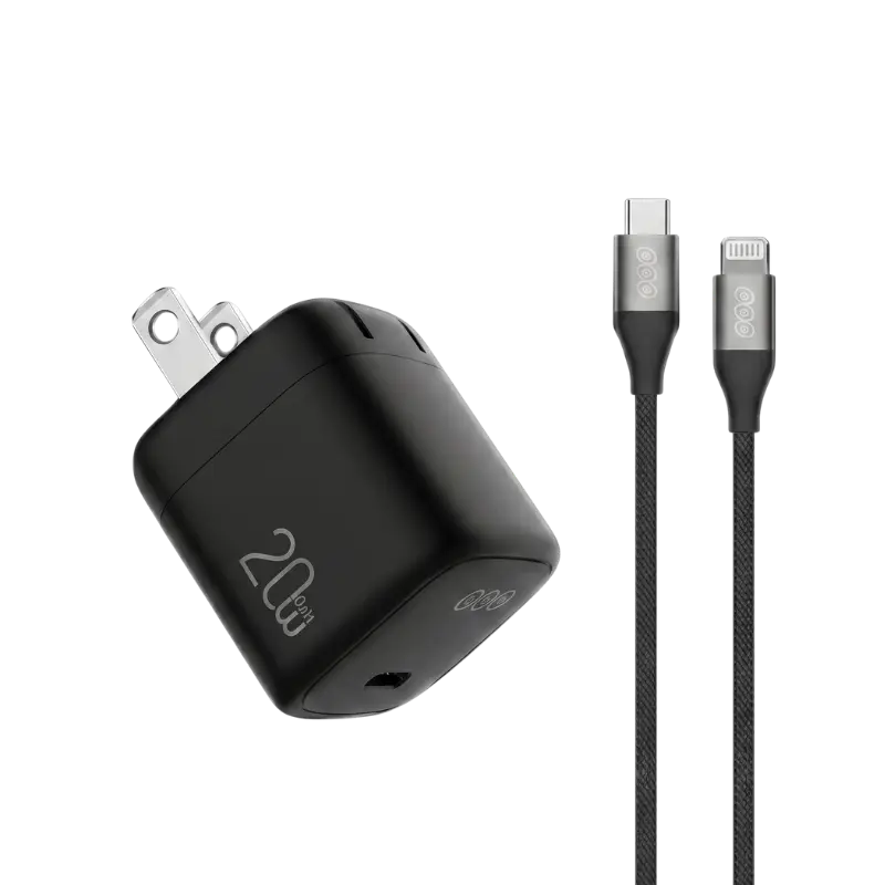 QCY CK03-MG 20W Charger with Type-C to Lightning Cable QCY CK03-MG 20W Charger with Type-C to Lightning Cable