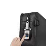 WiWU Master Genuine Leather Fingerprint Lock Crossbody Bag