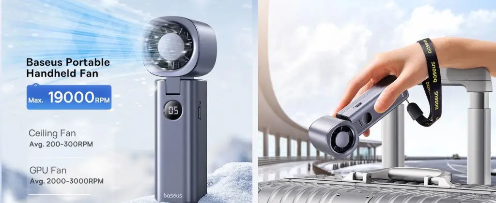 Baseus GoTrip DT1 Foldable Handheld Fan