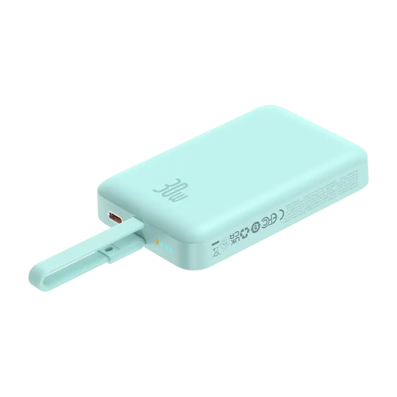 Baseus Magnetic Mini 30W 10000mAh Wireless Power Bank with USB-C Cable