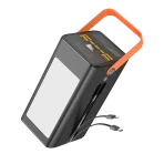 Hoco DB49 22.5W 100000mAh Large Capacity Power Bank with Built-In Cables