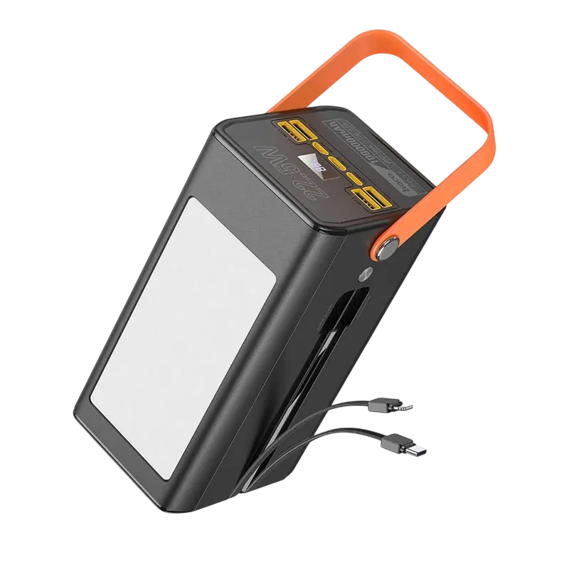 Hoco DB49 22.5W 100000Mah Large Capacity Power Bank with Built-In Cables Hoco DB49 22.5W 100000mAh Large Capacity Power Bank with Built-In Cables