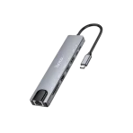 Hoco DUP09 8-in-1 Docking Hub Converter Adapter