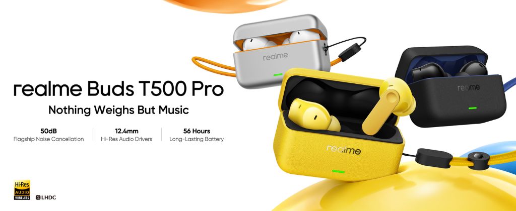 realme Buds T500 Pro ANC TWS Earbuds