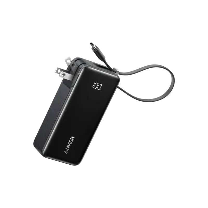 Anker 10000mAh 30W Fusion Power Bank with Built-in USB-C Cable (A1637) Anker 10000mAh 30W Fusion Power Bank with Built-in USB-C Cable (A1637)