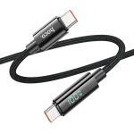 Hoco U125 Benefit 100W USB-C to USB-C Cable With Display