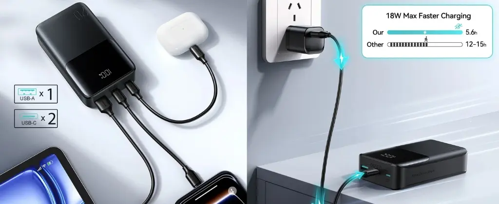 JOYROOM JR-QP192 Mini 20000mAh 22.5W Fast Charging Power Bank