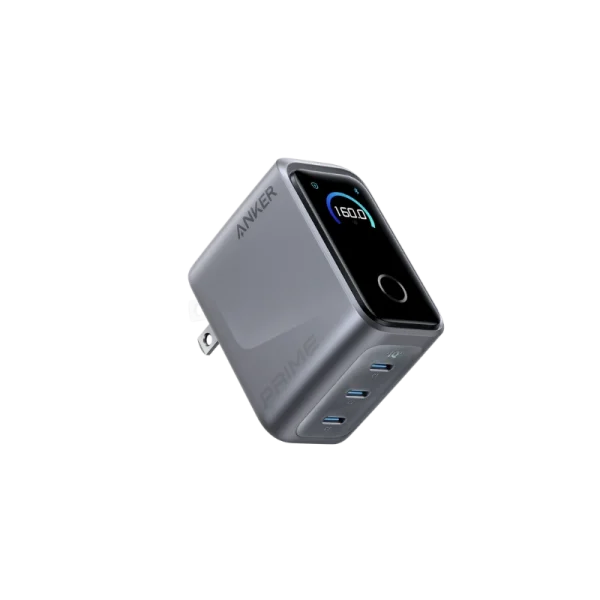 Anker Prime 160W 3-Port GaN Fast Charger with Smart Display (A2687)