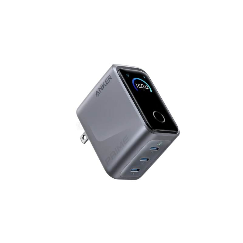 Anker Prime 160W 3-Port GaN Fast Charger with Smart Display (A2687) Anker Prime 160W 3-Port GaN Fast Charger with Smart Display (A2687)