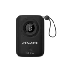 Awei P23K 10000mAh 22.5W Fast Charging Pawerbank with Digital Display