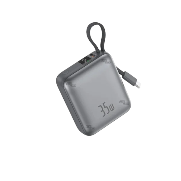 Foneng PX137 10000mAh 35W Fast Charging Power Bank With Built-in Type-C Cable