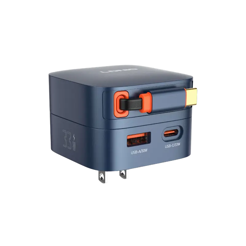 LDNIO Q9 33W Safe PD Fast Charger with Retractable Type-C Cable LDNIO Q9 33W Safe PD Fast Charger with Retractable Type-C Cable