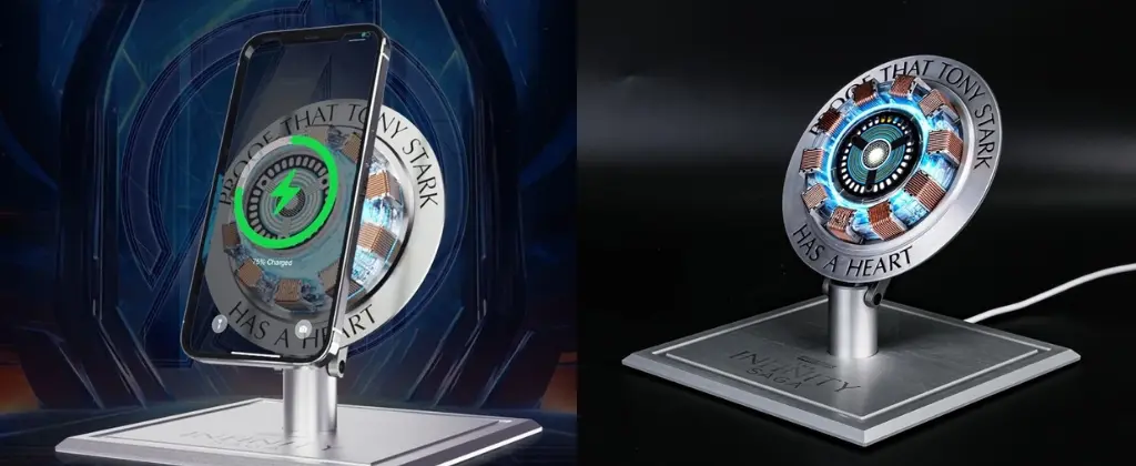 Marvel Iron Man Arc Reactor 15W Fast Wireless Charger