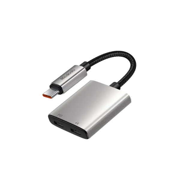 Mcdodo CA-5570 2-in-1 USB-C to Dual USB-C Audio Adapter