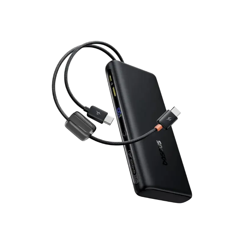 Baseus FC41 20000mAh 100W Fast Charging Power Bank with Built-in USB-C Cables Baseus FC41 20000mAh 100W Fast Charging Power Bank with Built-in USB-C Cables