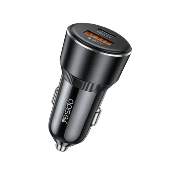 YESIDO Y64 Premium 50W Dual-Port Car Charger